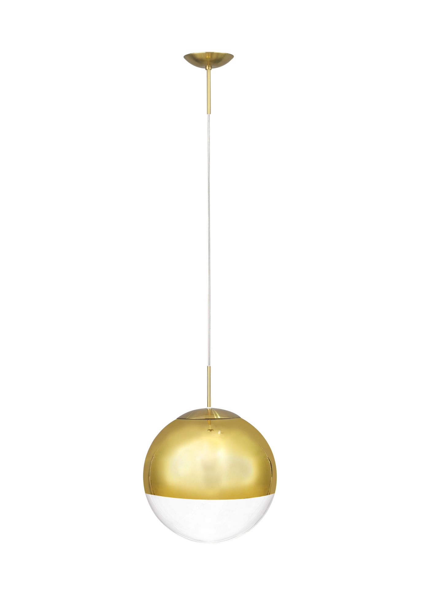 Miranda 25cm Glass Pendant 1 Light Antique Gold D0655  Deco Miranda